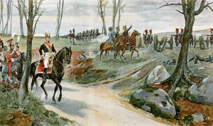 General Drouot og gardeartilleriet ved Hanau af English School