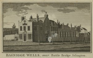 Gesamtansicht von Bagnigge Wells von English School