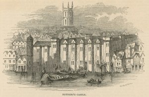 Generel udsigt over Baynards Castle af English School