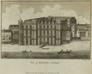 Generel udsigt over Baynards Castle af English School