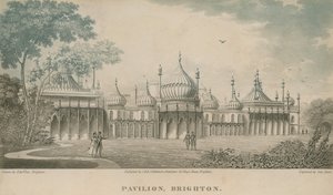 Generelt billede af Royal Pavilion i Brighton af English School