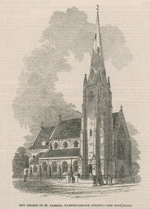 Generel visning af den nye St Gabriel kirke af English School