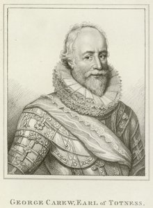 George Carew, jarl af Totness (gravering) af English School