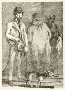 George Dyball, en blind tigger af betydelig berygtethed, og hans hund Nelson af English School