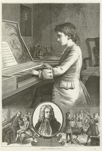 George Frederick Handel  af English School