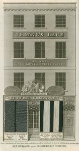 George Frederick Urling & Co, blonde sælgere, 147 Strand, nær Somerset House, London af English School