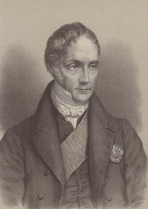 George Hamilton Gordon, 4. jarl af Aberdeen, britisk premierminister 1852-1855 (litho) af English School