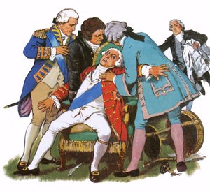 George III lider af et angreb af vanvid af English School