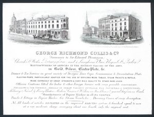 George Richmond Collis & Co, handelskort af English School