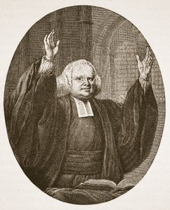 George Whitefield, illustration fra The Church of England: A History for the People af H.D.M. Spence-Jones, pub. ca. 1910 (sepiafoto) af English School