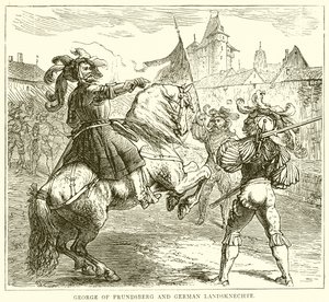 Georg af Frundsberg og tyske Landsknechte af English School