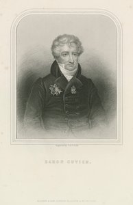 Georges Cuvier, fransk naturforsker og zoolog (gravering) af English School