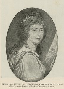 Georgiana, hertuginde af Devonshire af English School