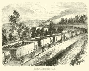 Tysk ammunitionstog, september 1870 af English School