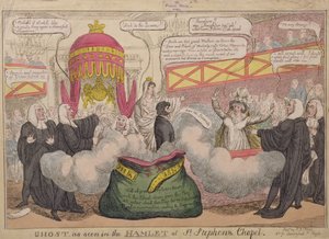 Spøgelse som set i Hamlet of St. Stephens Chapel, pub. 1820 af English School