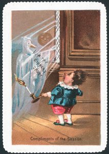 Ghost of Goose, julekort af English School
