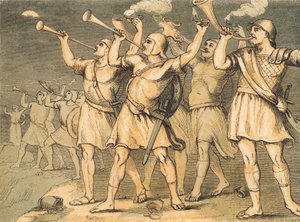 Gideon (farvet gravering) af English School