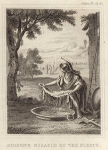Gideons Mirakel af Fleece af English School