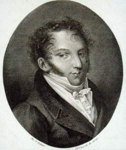 Gioacchino Antonio Rossini (1792-1868) (gravering) af English School