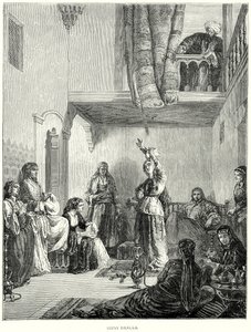 Sigøjnerdanserinde (gravering) af English School