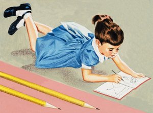 Pige tegning af English School