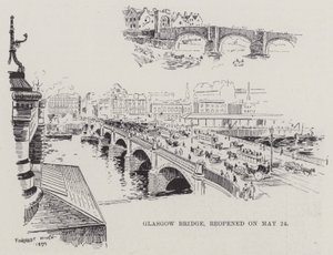 Glasgow Bridge, genåbnet den 24. maj (gravering) af English School