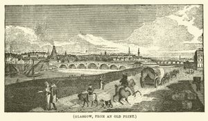 Glasgow, fra et gammelt tryk (kobberstik) af English School