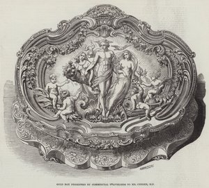 Goldene Schatulle, präsentiert von Handelsreisenden an Mr. Cobden, MP