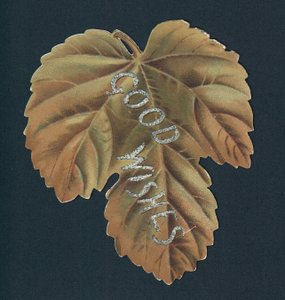 Guldblad, julekort af English School