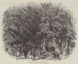 Goodwood Races, the Park (gravering) af English School