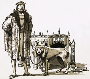 Gothic dog kennel af English School