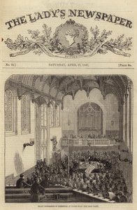 Stor konference for dissentere i Crosby Hall, London, 1847 af English School