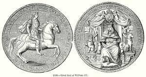 Great Deal af William III (gravering) af English School
