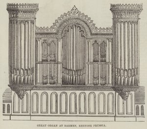 Great Organ at Barmen, Rhenish Preussen (gravering) af English School
