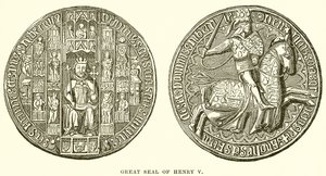 Henry Vs store segl af English School