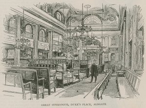 Great Synagogue, Dukes Place, Aldgate, London af English School