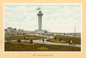 Great Yarmouth: The Tower Revolving (farvelitografi) af English School