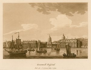 Greenwich Hospital, London af English School