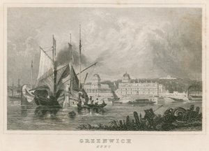 Greenwich Hospital, London af English School