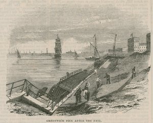 Greenwich Pier efter faldet af English School