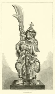 Grotesk figur af en kinesisk soldat af English School