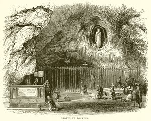 Grotte ved Lourdes af English School