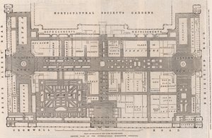Grundplan for den internationale udstillingsbygning af English School