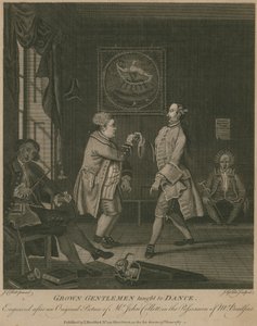 Voksne herrer lærte at danse af English School