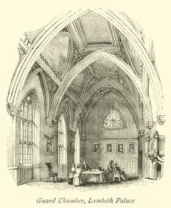 Guard Chamber, Lambeth Palace  af English School