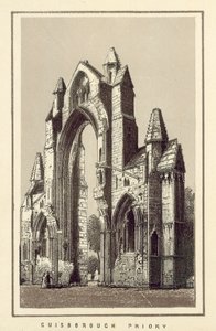 Guisborough Priory (litografi) af English School