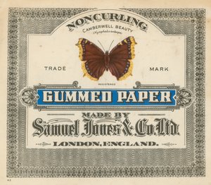 Gummed Paper, lavet af Samuel Jones & Co Ltd, London af English School