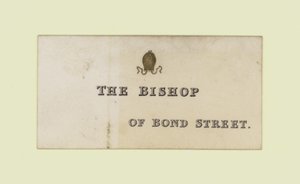 Våbensmed, William Bishop, handelskort af English School