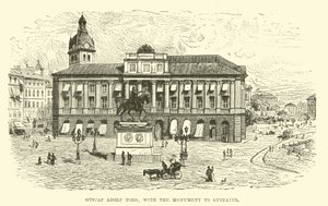 Gustaf Adolf Torg, med monumentet over Gustavus af English School