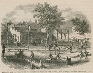 Gymnasium og legeplads for børnene i Home and Colonial Infant School Society af English School